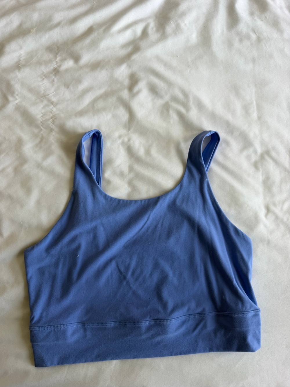 Nike Yoga Blue Scoop Neck Bralette Top - Women Intimates